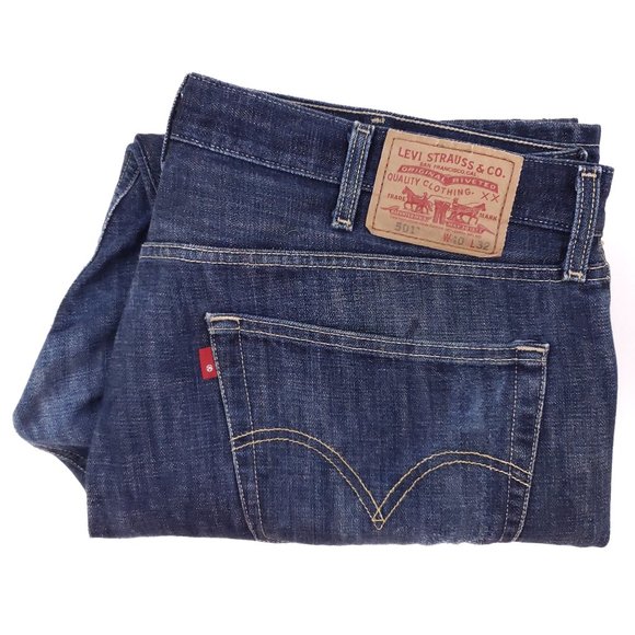 Levi's Other - Levis 501 Jeans 40x30 Blue Mens Button Fly Regular